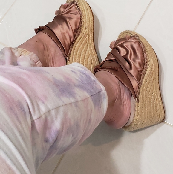 Wedges in Pink  "Odele "Platform Wedges - Picture 8 of 16